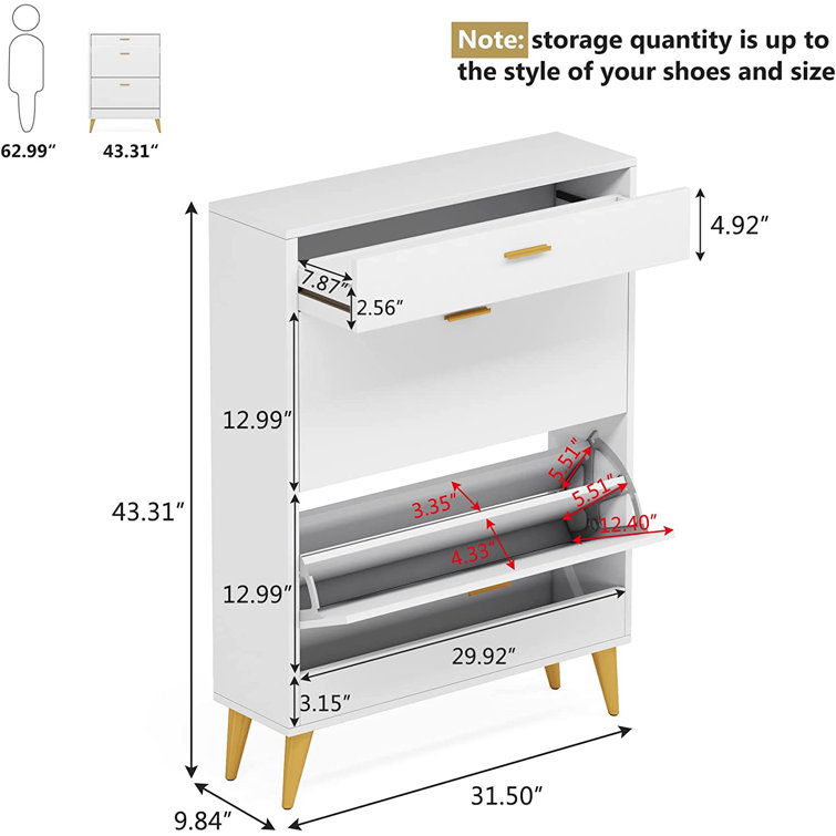 Shoe 2025 drawer dimensions